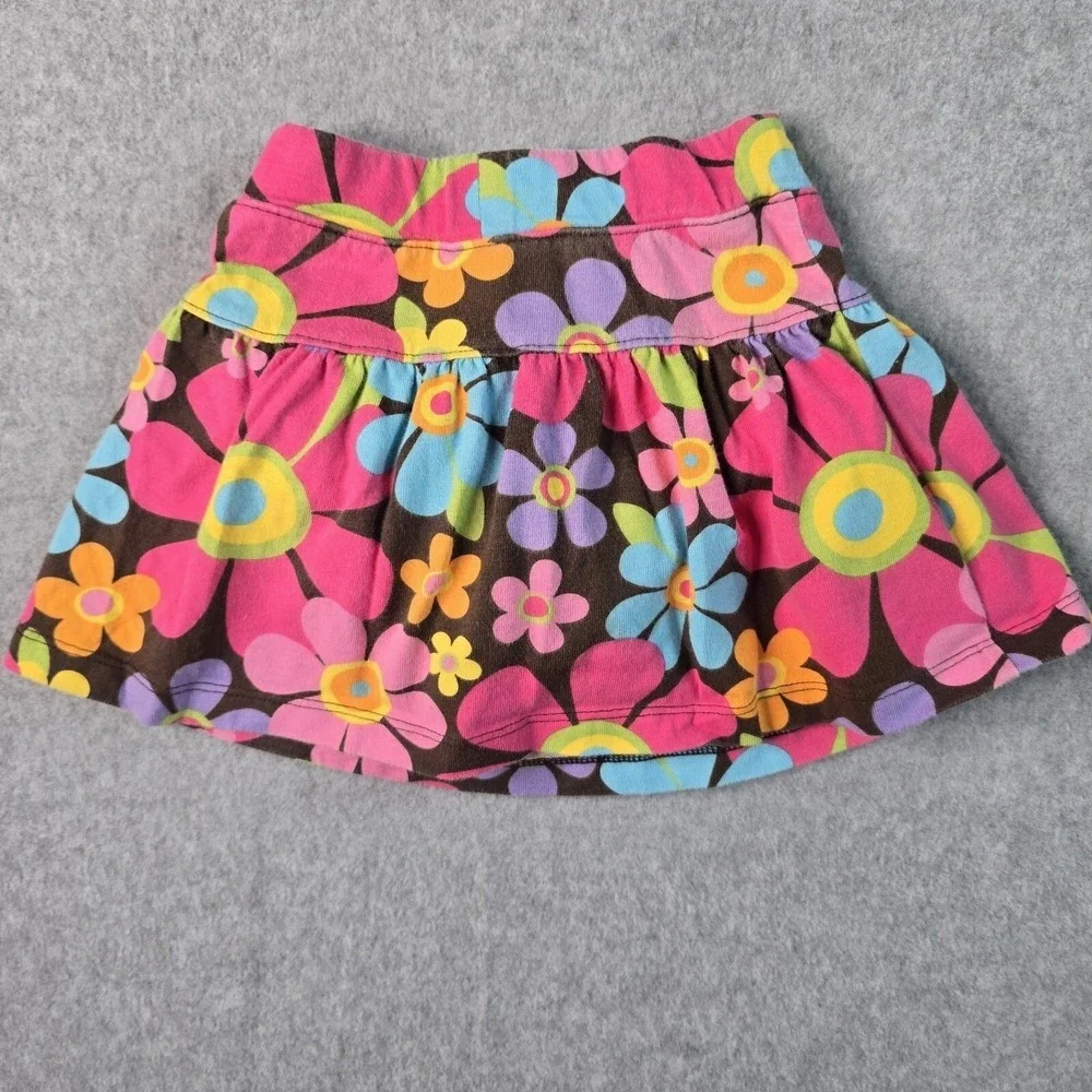 Carter's Orange Flower Shirt & Floral Skort Set Toddler Girl 24M Summer‎ Casual - Picture 13 of 15